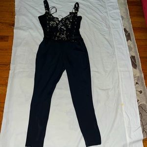 Katherine Mayo Black Dress Jumpsuit For Women Size Medium